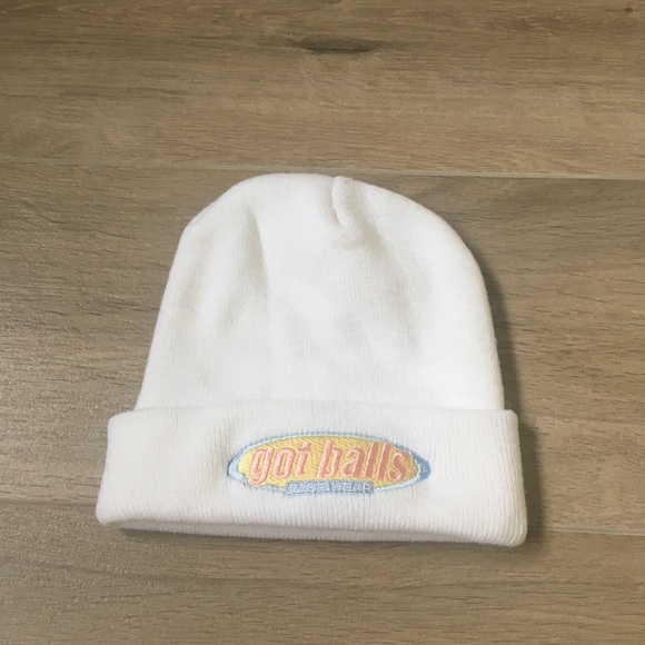 Accessories - White and Pink beanie